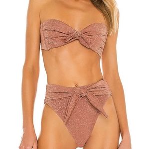 NWT Montce Swim mauve sparkle bikini